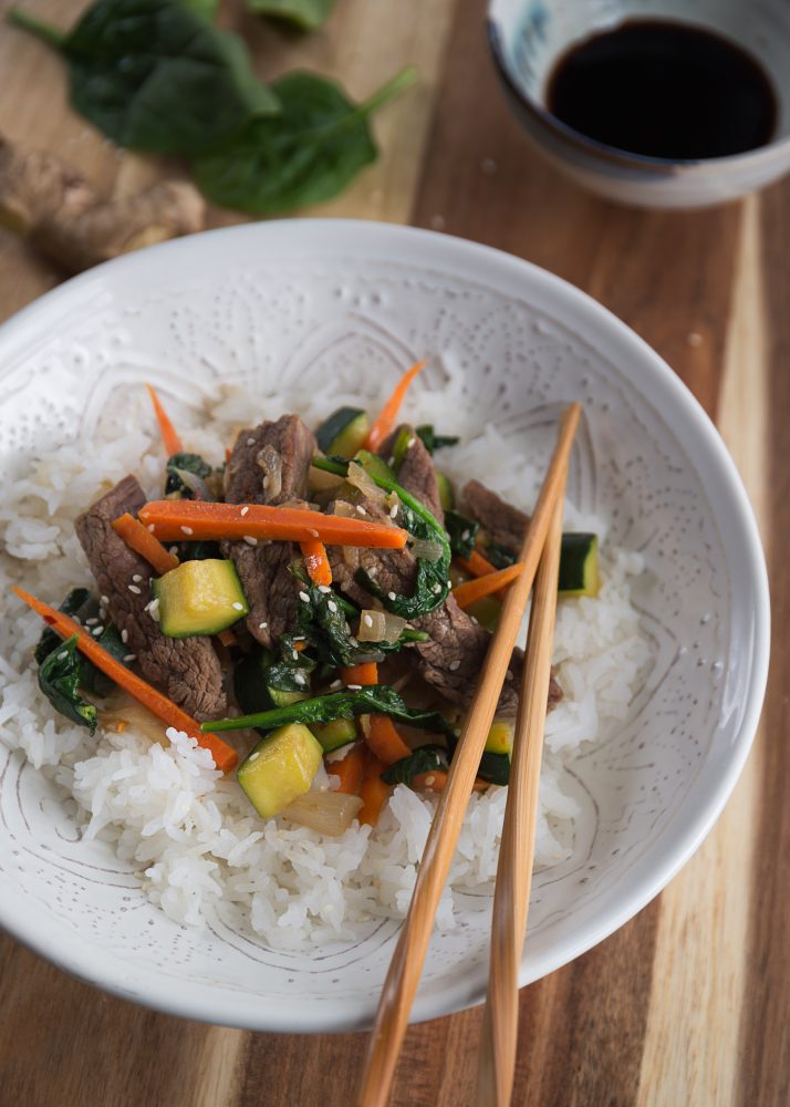 Korean Beef and Veggie Stir Fry – Grain Trust